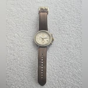 Fossil watch with stones